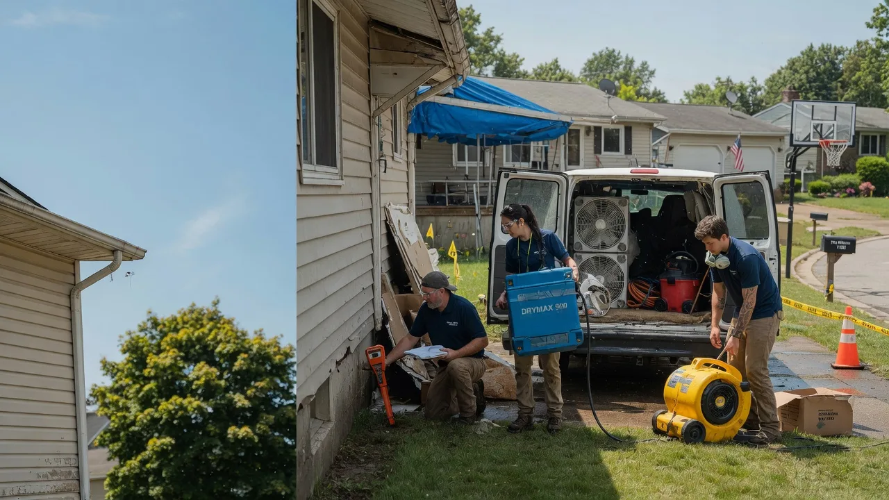 Ceiling Leak Cleanup in Pinconning, MI near me